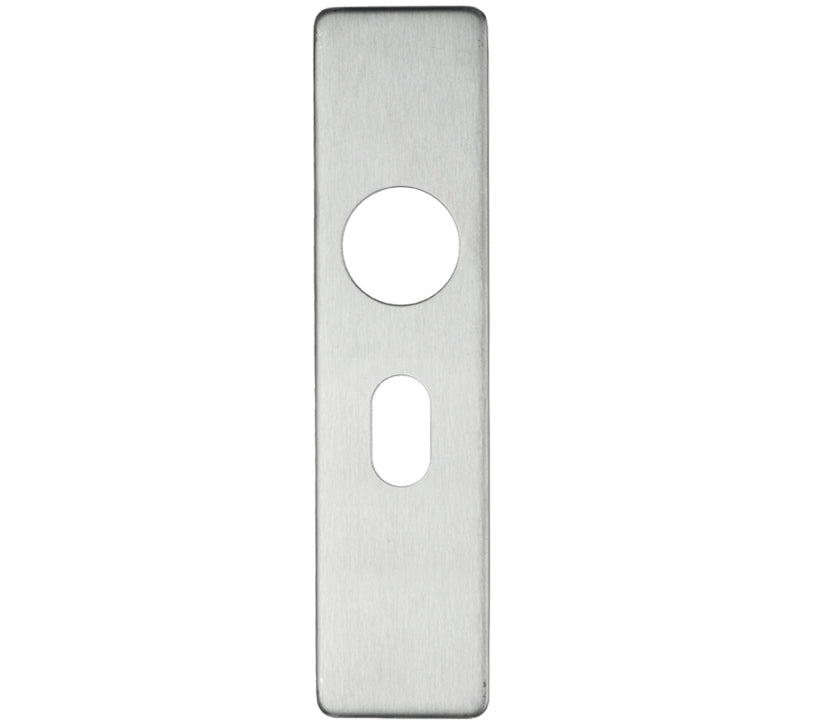 ZOO HARDWARE ZCS ARCHITECTURAL SHORT COVER PLATES, SATIN STAINLESS STEEL - (SOLD IN PAIRS)