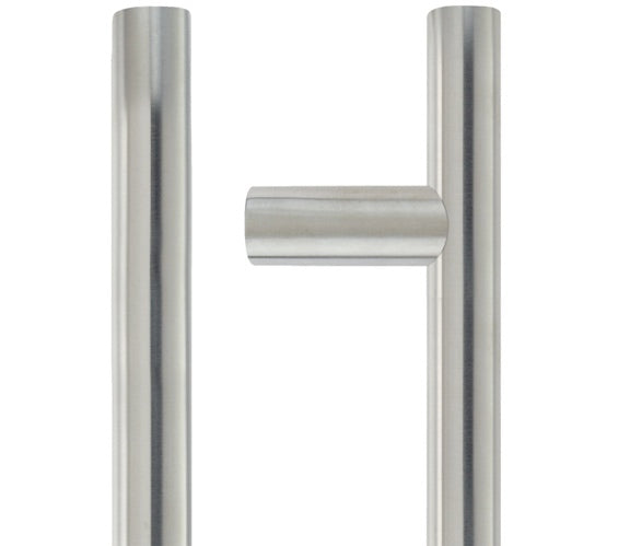 ZOO HARDWARE ZCSG ARCHITECTURAL GUARDSMAN PULL HANDLES (19MM OR 22MM BAR DIAMETER), SATIN STAINLESS STEEL