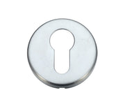ZOO HARDWARE STANZA CONTRACT EURO PROFILE ESCUTCHEON SATIN CHROME - ZCZ001SC (SOLD IN SINGLES)