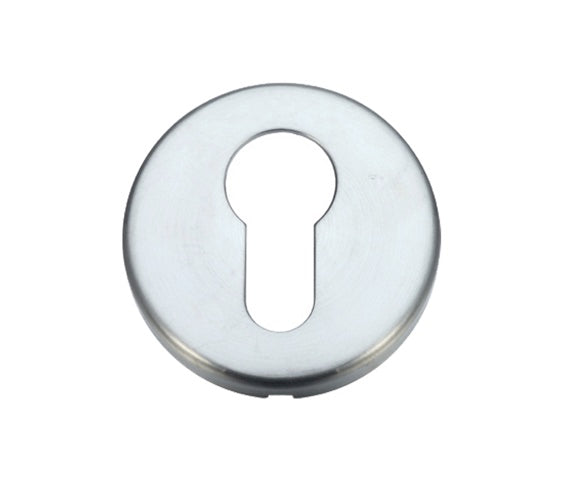 ZOO HARDWARE STANZA CONTRACT EURO PROFILE ESCUTCHEON SATIN CHROME - ZCZ001SC (SOLD IN SINGLES)