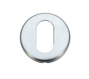 ZOO HARDWARE STANZA CONTRACT OVAL PROFILE ESCUTCHEON SATIN CHROME - ZCZ003SC (SOLD IN SINGLES)