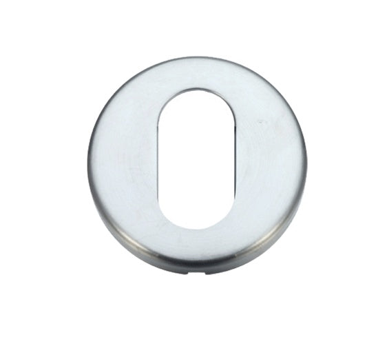 ZOO HARDWARE STANZA CONTRACT OVAL PROFILE ESCUTCHEON SATIN CHROME - ZCZ003SC (SOLD IN SINGLES)