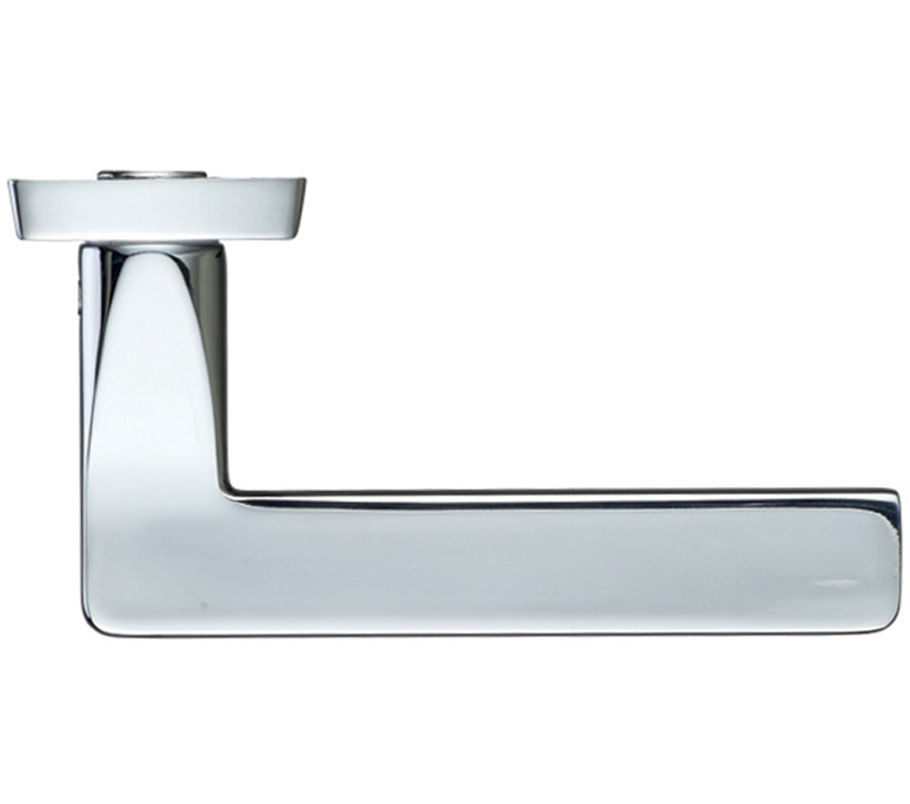 ZOO HARDWARE STANZA LEON CONTRACT DOOR HANDLES ON BACKPLATE POLISHED CHROME – (SOLD IN PAIRS)