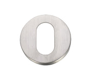 Zoo Hardware ZG4S Oval Profile Key Escutcheon, Satin Stainless Steel - ZG4S003