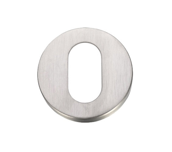 Zoo Hardware ZG4S Oval Profile Key Escutcheon, Satin Stainless Steel - ZG4S003