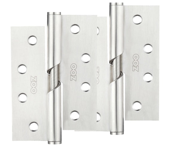 ZOO HARDWARE 4 INCH GRADE 201 RISING BUTT HINGE, SATIN STAINLESS STEEL - (SOLD IN PAIRS)