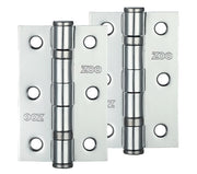 ZOO HARDWARE 3 INCH STEEL BALL BEARING DOOR HINGES, POLISHED CHROME - ZHS32CP (SOLD IN PAIRS)