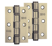 ZOO HARDWARE 3 INCH STEEL BALL BEARING DOOR HINGES, FLORENTINE BRONZE - ZHS32FB (SOLD IN PAIRS)