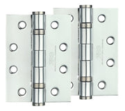ZOO HARDWARE 4 INCH STEEL BALL BEARING DOOR HINGES, POLISHED CHROME - ZHS43CP (SOLD IN PAIRS)