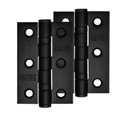 ZOO HARDWARE 3 INCH GRADE 201 HINGE, MATT BLACK - ZHSS232-FD-MB (SOLD IN PAIRS)