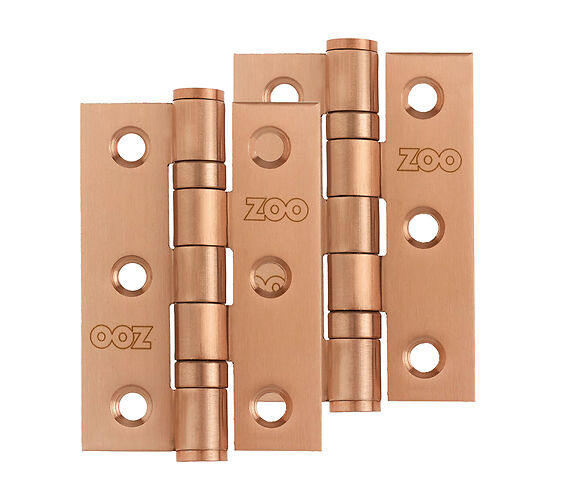 ZOO HARDWARE 3 INCH GRADE 201 HINGE, POWDER COATED BRONZE - ZHSS232-FD-PVDBZ (SOLD IN PAIRS)