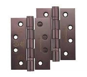 ZOO HARDWARE 4 INCH GRADE 13 BALL BEARING HINGE, ETNA BRONZE - (SOLD IN PAIRS)
