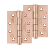 ZOO HARDWARE 4 INCH GRADE 13 BALL BEARING HINGE, TUSCAN ROSE GOLD - (SOLD IN PAIRS)