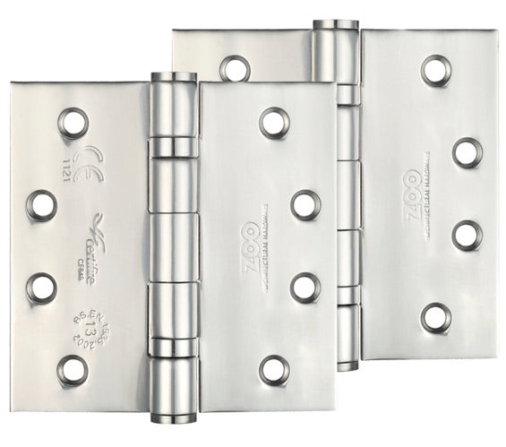 ZOO HARDWARE 4 INCH GRADE 13 BALL BEARING HINGE, POLISHED STAINLESS STEEL - ZHSS244P (SOLD IN PAIRS)