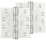 ZOO HARDWARE 4 INCH GRADE 13 BALL BEARING HINGE, SATIN STAINLESS STEEL - ZHSS244S (SOLD IN PAIRS)
