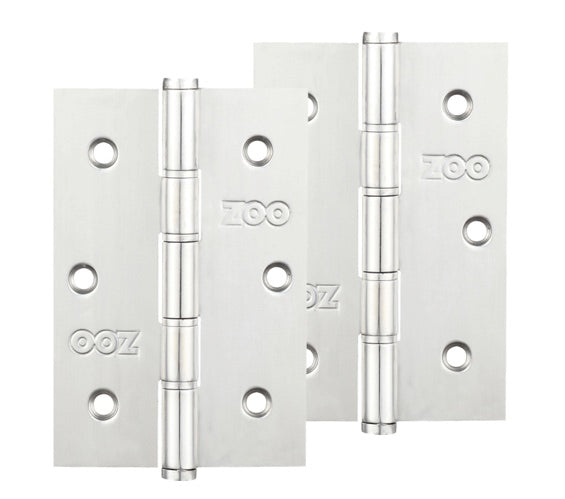 ZOO HARDWARE 3 INCH GRADE 201 SLIM KNUCKLE BEARING HINGE, POLISHED STAINLESS STEEL - ZHSS352P (SOLD IN PAIRS)