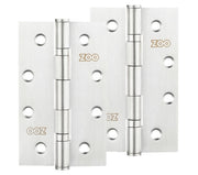 ZOO HARDWARE 4 INCH GRADE 201 SLIM KNUCKLE BEARING HINGE, SATIN STAINLESS STEEL - ZHSS63S (SOLD IN PAIRS)
