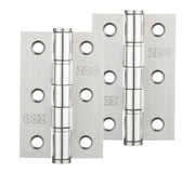 ZOO HARDWARE 3 INCH GRADE 201 WASHERED HINGE, POLISHED STAINLESS STEEL - ZHSSW232P (SOLD IN PAIRS)
