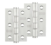 ZOO HARDWARE 3 INCH GRADE 201 WASHERED HINGE, SATIN STAINLESS STEEL - ZHSSW232S (SOLD IN PAIRS)