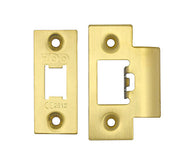 ZOO HARDWARE FACE PLATE AND STRIKE PLATE ACCESSORY PACK, PVD SATIN BRASS - ZLAP01-PVDSB