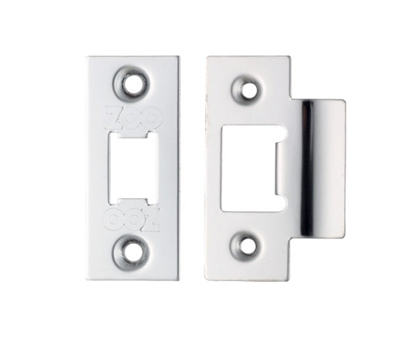 ZOO HARDWARE FACE PLATE AND STRIKE PLATE ACCESSORY PACK, POLISHED STAINLESS STEEL - ZLAP01PSS