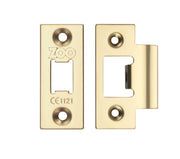 ZOO HARDWARE FACE PLATE AND STRIKE PLATE ACCESSORY PACK, PVD STAINLESS BRASS - ZLAP01PVD