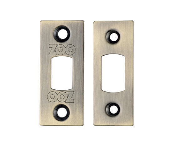 ZOO HARDWARE FACE PLATE AND STRIKE PLATE ACCESSORY PACK, FLORENTINE BRONZE - ZLAP02FB