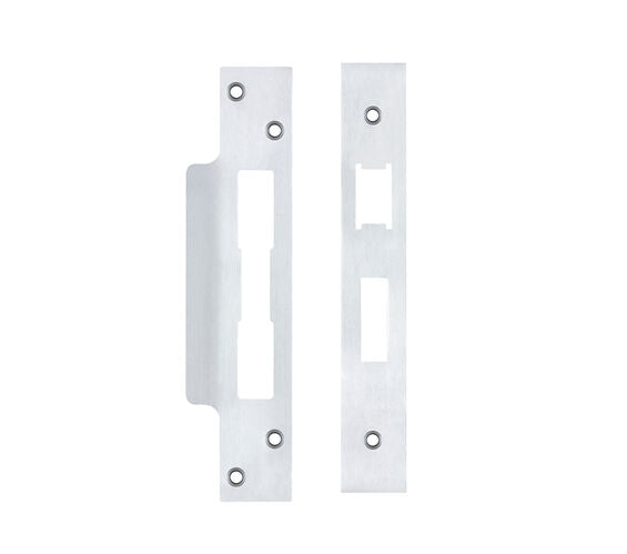 ZOO HARDWARE FACE PLATE AND STRIKE PLATE ACCESSORY PACK, SATIN CHROME - ZLAP10BSC