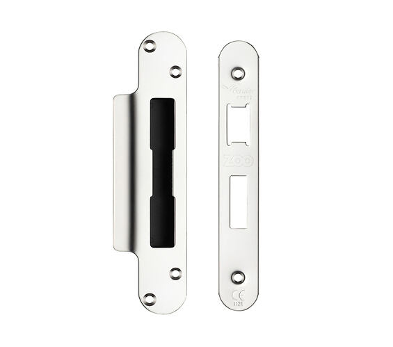 ZOO HARDWARE RADIUS FACE PLATE AND STRIKE PLATE ACCESSORY PACK FOR SASH LOCK, STAINLESS STEEL OR PVD BRASS - ZLAP10R