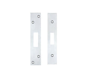 ZOO HARDWARE FACE PLATE AND STRIKE PLATE ACCESSORY PACK, SATIN CHROME - ZLAP11BSC