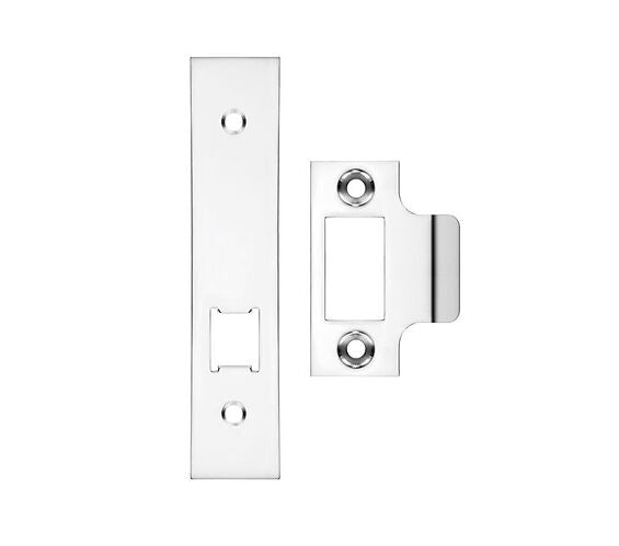 ZOO HARDWARE FACE PLATE AND STRIKE PLATE ACCESSORY PACK FOR HORIZONTAL LATCH, POLISHED NICKEL - ZLAP17BPN
