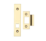 ZOO HARDWARE FACE PLATE AND STRIKE PLATE ACCESSORY PACK FOR HORIZONTAL LATCH, POLISHED BRASS UNLACQUERED - ZLAP17BPBUL