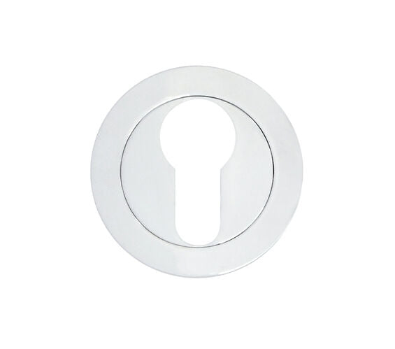 ZOO HARDWARE STANZA CONTRACT RANGE EURO PROFILE ESCUTCHEON POLISHED CHROME - ZPA001-CP (SOLD IN SINGLES)