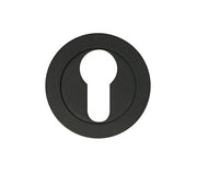 ZOO HARDWARE STANZA CONTRACT EURO PROFILE ESCUTCHEON MATT BLACK - ZPA001-MB (SOLD IN SINGLES)
