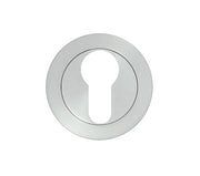 ZOO HARDWARE STANZA CONTRACT RANGE EURO PROFILE ESCUTCHEON SATIN CHROME - ZPA001-SC (SOLD IN SINGLES)