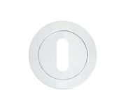 ZOO HARDWARE STANZA CONTRACT RANGE STANDARD PROFILE ESCUTCHEON POLISHED CHROME - ZPA002-CP (SOLD IN SINGLES)