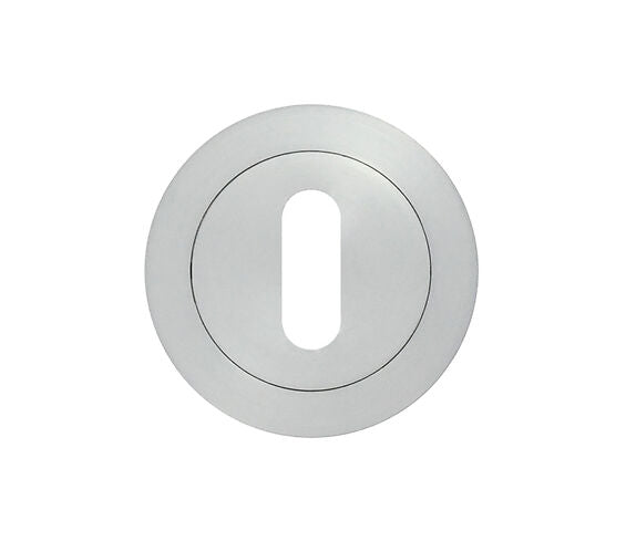 ZOO HARDWARE STANZA CONTRACT RANGE STANDARD PROFILE ESCUTCHEON SATIN CHROME - ZPA002-SC (SOLD IN SINGLES)