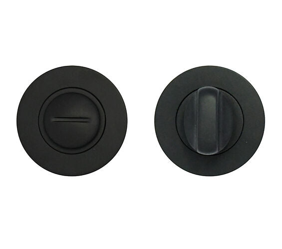 ZOO HARDWARE STANZA CONTRACT RANGE BATHROOM TURN & RELEASE, MATT BLACK - ZPA004-MB