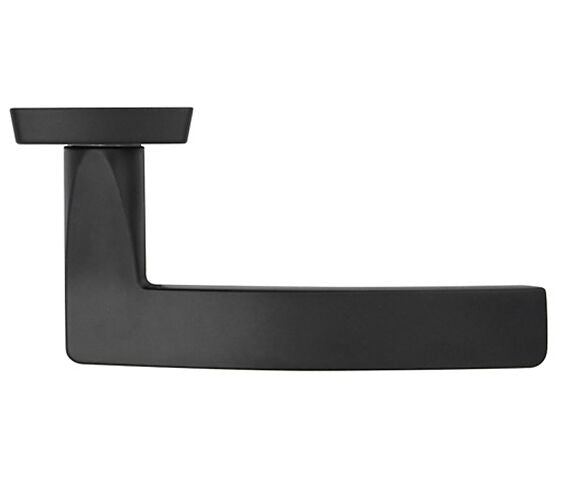 ZOO HARDWARE STANZA TOLEDO CONTRACT RANGE DOOR HANDLES ON BACKPLATE MATT BLACK – (SOLD IN PAIRS)