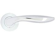 ZOO HARDWARE STANZA CADIZ CONTRACT RANGE LEVER ON ROUND ROSE POLISHED CHROME – ZPA060-CP (SOLD IN PAIRS)