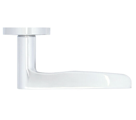 ZOO HARDWARE STANZA VIGO CONTRACT RANGE LEVER ON ROUND ROSE POLISHED CHROME - ZPA080-CP (SOLD IN PAIRS)
