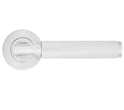 ZOO HARDWARE STANZA BILBAO CONTRACT RANGE LEVER ON ROUND ROSE POLISHED CHROME – ZPA090-CP (SOLD IN PAIRS)