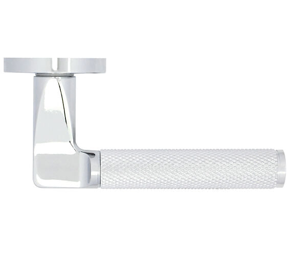 ZOO HARDWARE STANZA BILBAO CONTRACT RANGE LEVER ON ROUND ROSE POLISHED CHROME – ZPA090-CP (SOLD IN PAIRS)