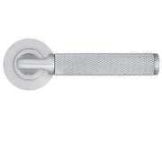 ZOO HARDWARE STANZA BILBAO CONTRACT RANGE LEVER ON ROUND ROSE SATIN CHROME – ZPA090-SC (SOLD IN PAIRS)