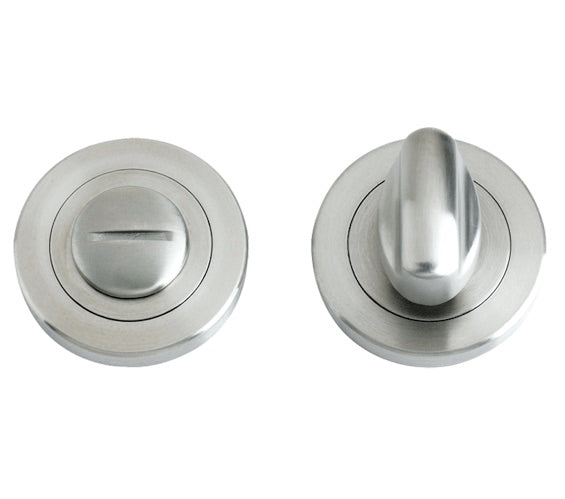 ZOO HARDWARE ZPS BATHROOM TURN & RELEASE, SATIN STAINLESS STEEL - ZPS004SS