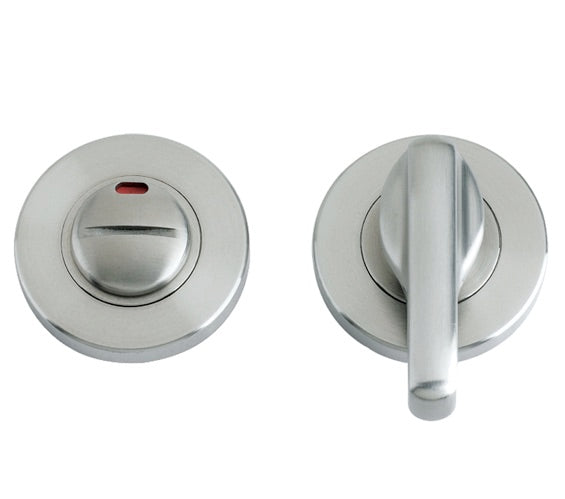 ZOO HARDWARE ZPS DISABLED BATHROOM TURN & RELEASE WITH INDICATOR, SATIN STAINLESS STEEL - ZPS006ISS