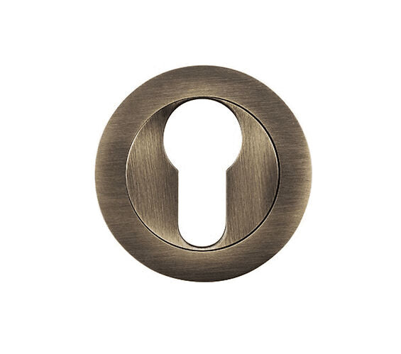 ZOO HARDWARE STANZA EURO PROFILE ESCUTCHEON FLORENTINE BRONZE - ZPZ001FB (SOLD IN SINGLES)