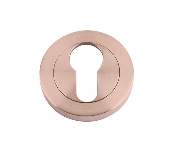 ZOO HARDWARE STANZA EURO PROFILE ESCUTCHEON TUSCAN ROSE GOLD - ZPZ001-TRG (SOLD IN SINGLES)