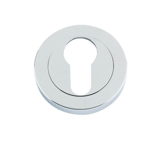 ZOO HARDWARE STANZA EURO PROFILE ESCUTCHEON POLISHED CHROME - ZPZ001CP (SOLD IN SINGLES)
