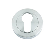ZOO HARDWARE STANZA EURO PROFILE ESCUTCHEON SATIN CHROME - ZPZ001SC (SOLD IN SINGLES)
